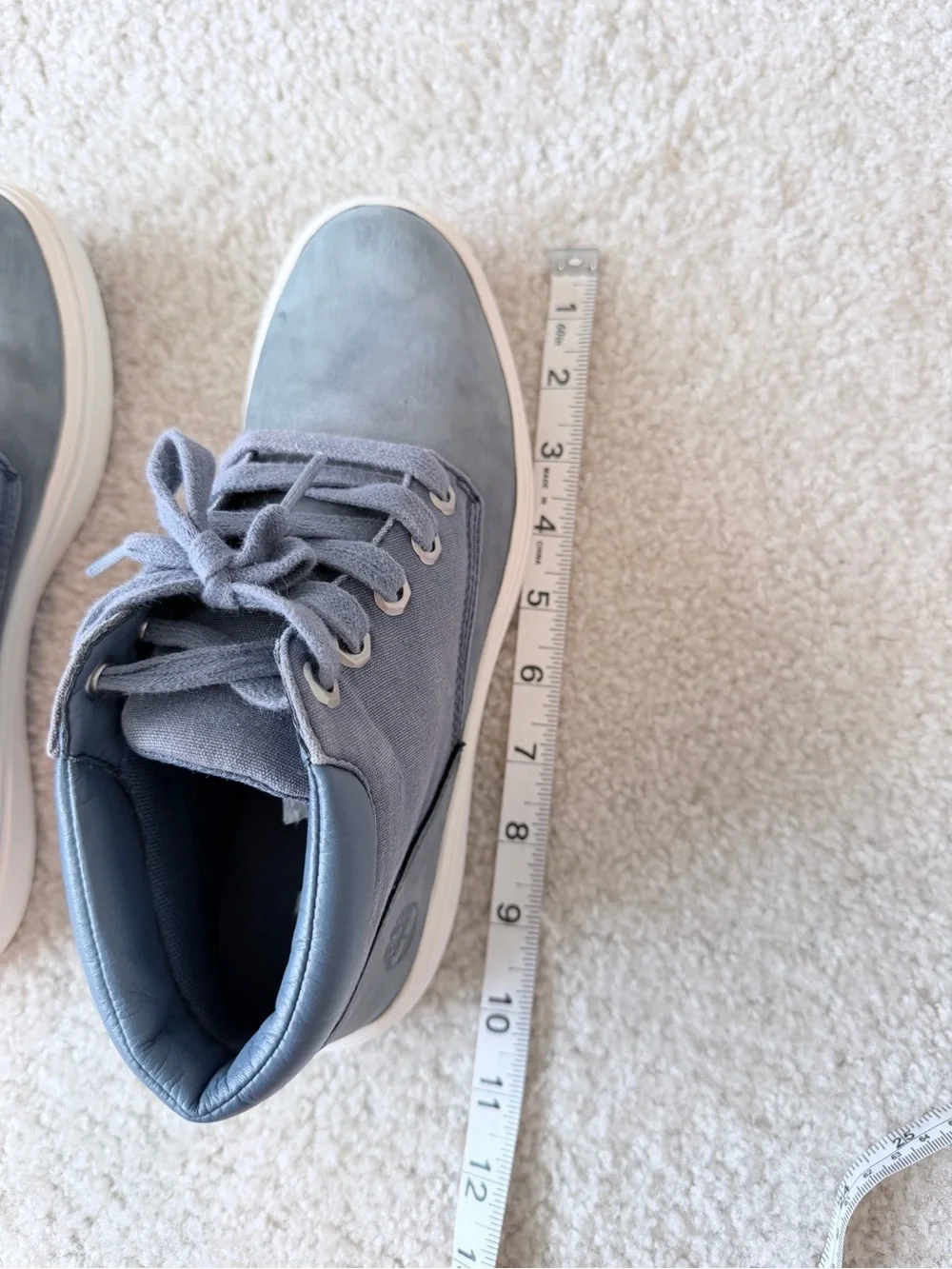 Timberland Bria Platform Sneakers Womens 6.5 Blue Leather Lace Up Casual Shoes
